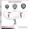 Service Caster 5 Inch Rubber on Aluminum Caster Set with Ball Bearings 2 Swivel 2 Rigid SCC-20S520-RAB-2-R-2 - alternate 1